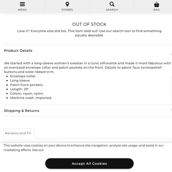 Chico's Fuchsia Cowl Neck TunicSweater Button Detail Cozy Knit Pullover size 3 - Picture 14 of 15